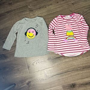 Gap and H&M Girl T shirt Lot of 2 size S and 6-8